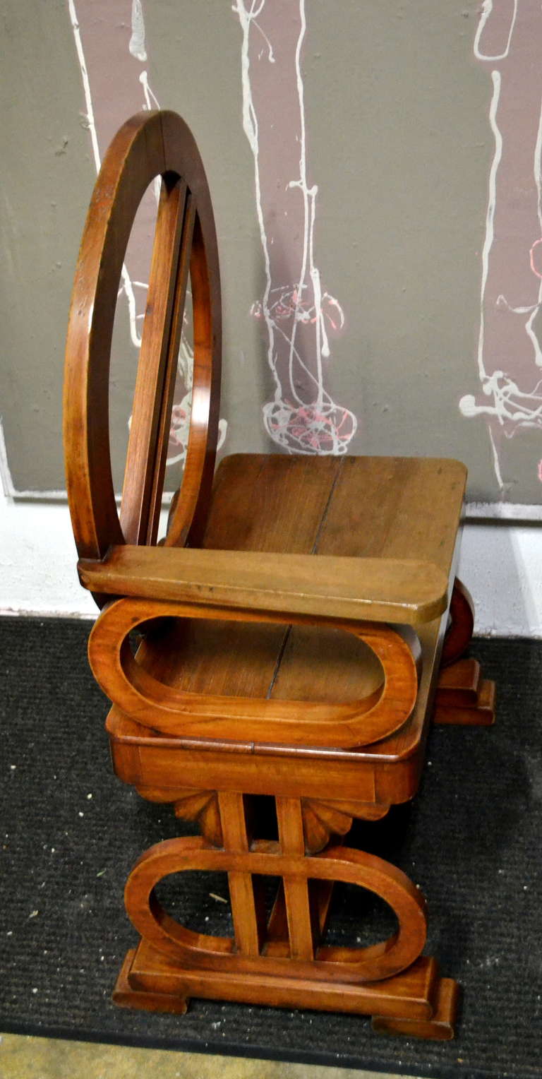 British Highly Unusual One-Armed Chair
