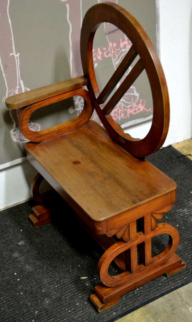Highly Unusual One-Armed Chair 1