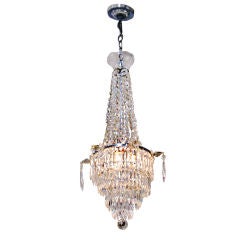 19th c. Empire Style Crystal Chandelier
