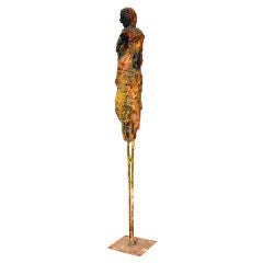 Abstract Figurative Giacometti-Style Sculpture
