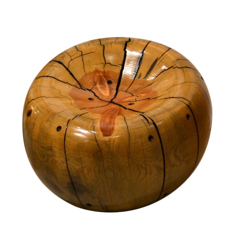 Daniel Pollock (né en 1952), bûcheron californien devenu artiste, a sculpté ce siège en pin spalted. 

Pollock, qui est connu pour avoir utilisé du bois récupéré dans la forêt nationale de San Bernardino, a créé cette œuvre d'art fonctionnelle