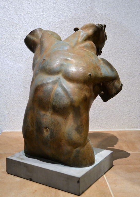 Mid-20th Century Important Sculpture of a Bronze Figure by George Demetrios