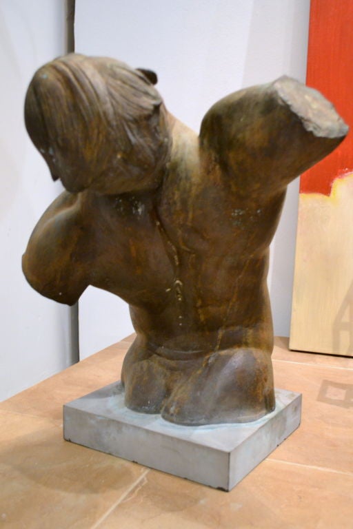 Important Sculpture of a Bronze Figure by George Demetrios 4