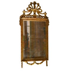 Louis XVI Style Gilt Wood Mirror