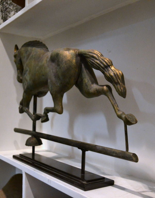 Copper Antique Folk Art Horse Weathervane