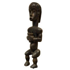 African Fang Tribal Seated Figure
