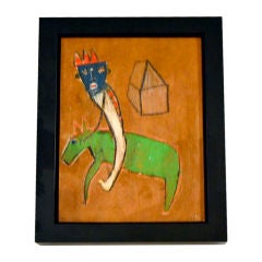 Abstract Horse and Rider Painting by Karl Mullen