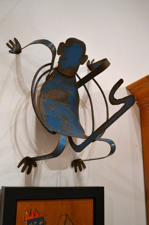 20th Century Metal Monkey Basket