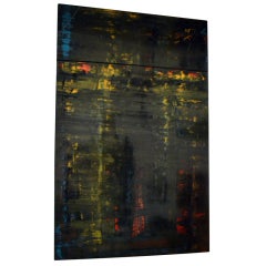 Abstract Painting on Aluminum by Paulden Evans