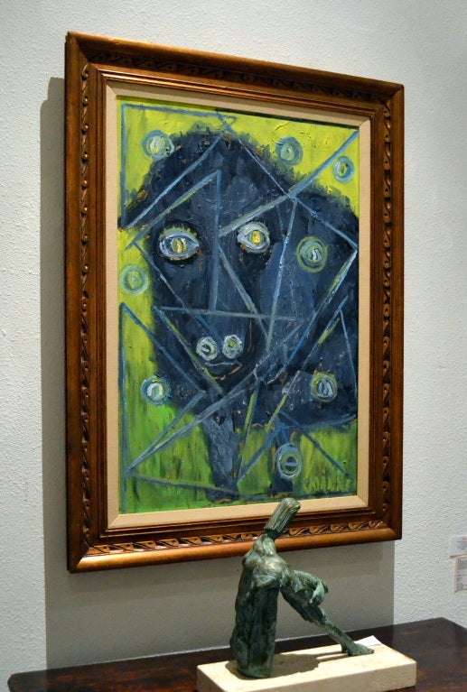 Painting of a Abstract Cow by JoAnne Fleming