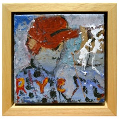 Vintage Abstract Figurative Painting by Jim Bloom