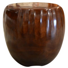 Carved Wood Table or Seat by Daniel Pollock 3