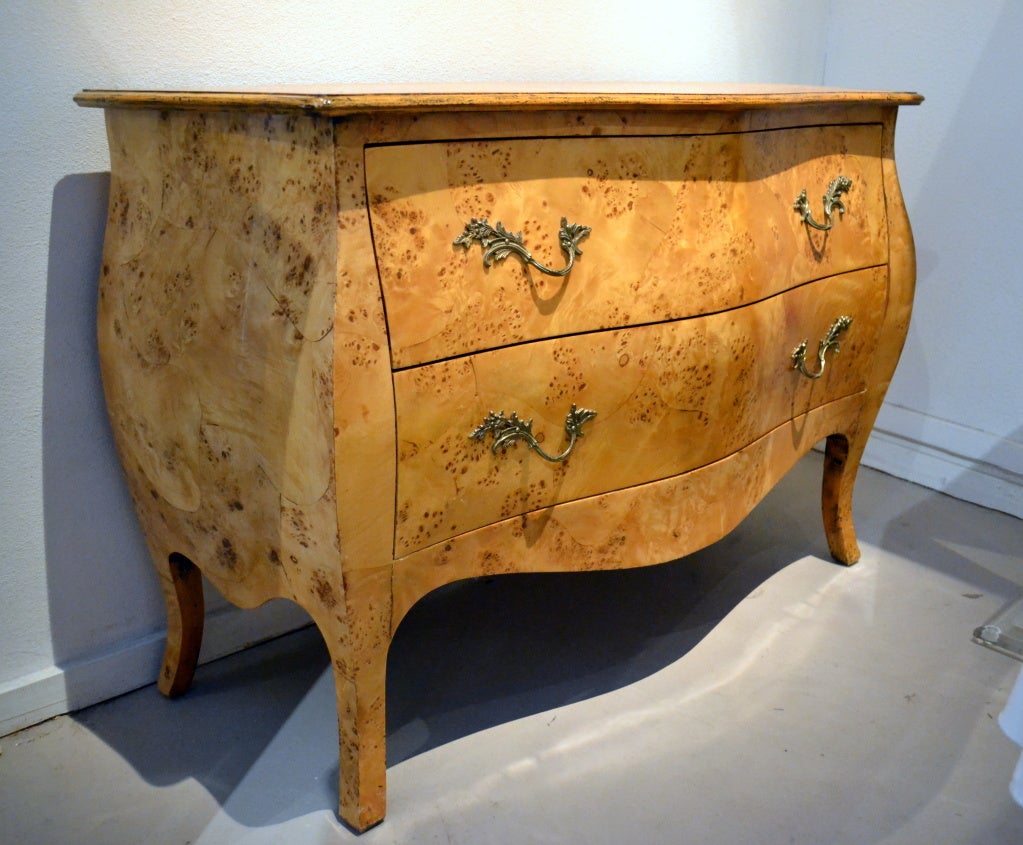 Italian Birdseye Maple  Bombay Chest 1