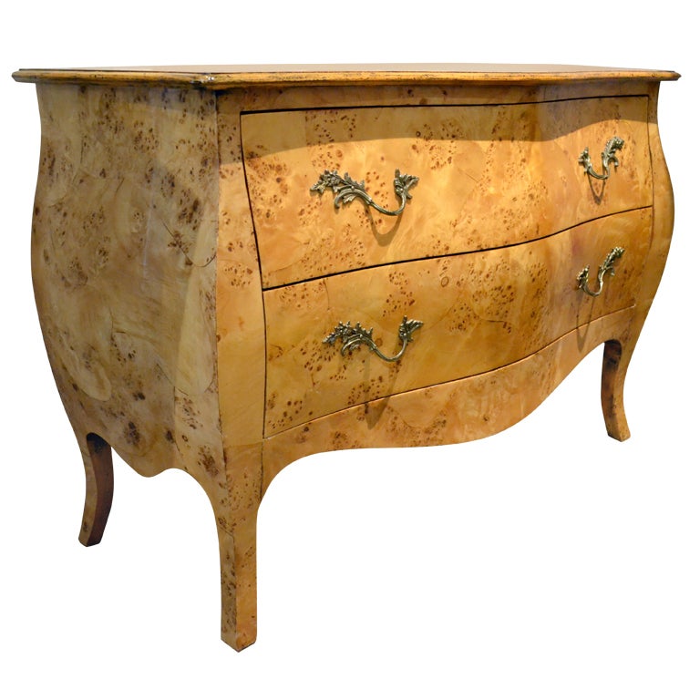Italian Birdseye Maple  Bombay Chest