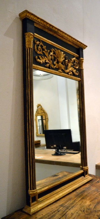 Gold Leaf Neo-Classic Empire Style Mirror For Sale