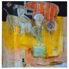 Figurative Abstract Painting by Rogelio Diaz