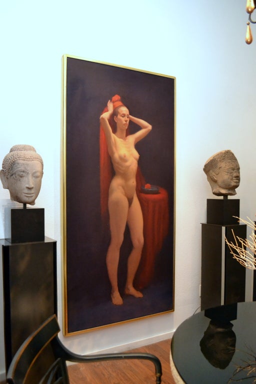 Female Nude Portrait by Elias J. Rivera In Excellent Condition For Sale In Cathedral City, CA