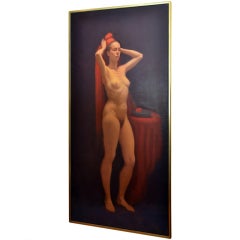 Vintage Female Nude Portrait by Elias J. Rivera