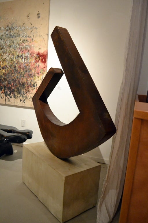 Concrete Abstract Steel Sculpture by Scott Donadio