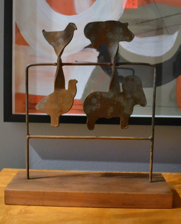 Folk Art Target Sculpture at 1stdibs