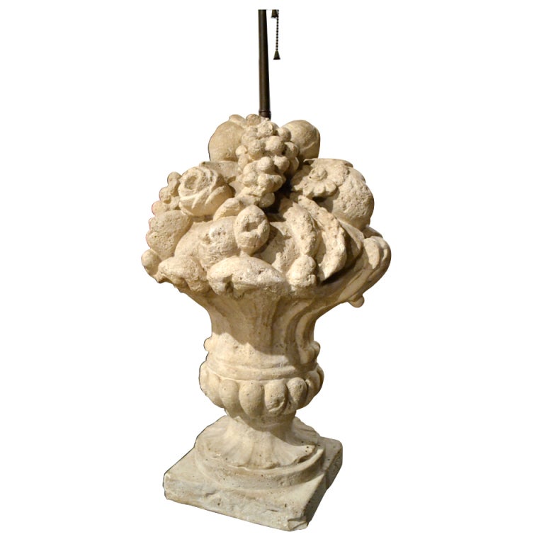 Stone Fruit basket Lamp