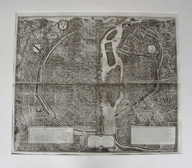 Paris De 1512-1547 de la Gran Gouache apres le plan Tapisserie