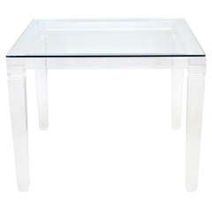Italian Vintage Lucite Game Table
