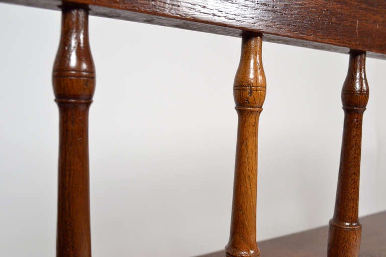 Antique French Oak Bench 2