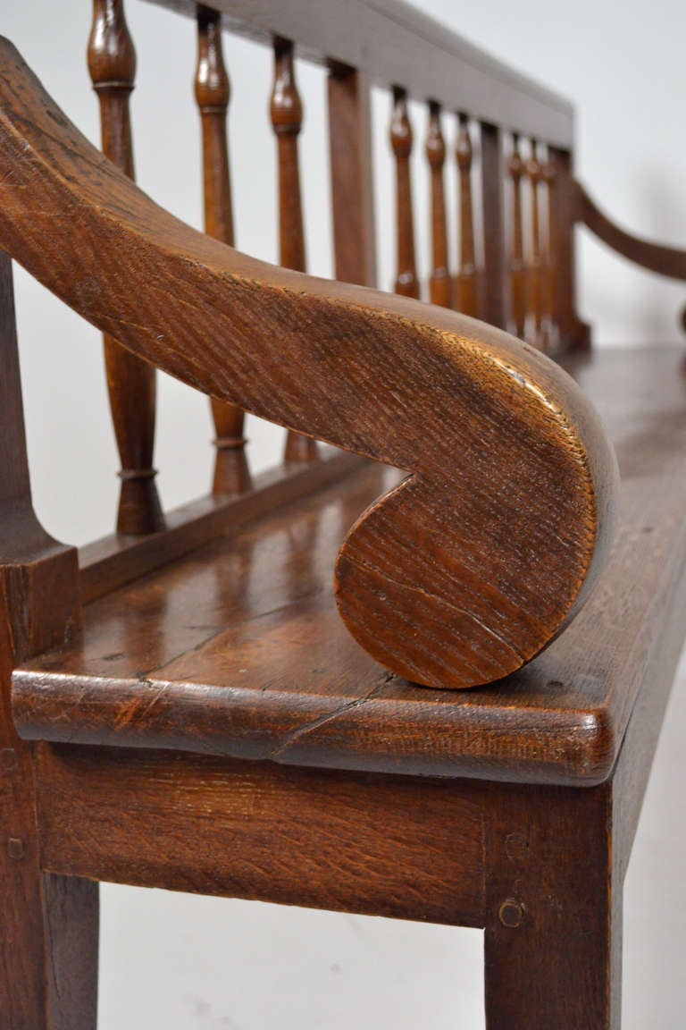 Antique French Oak Bench 3