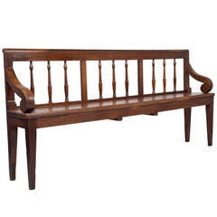 Antique French Oak Bench