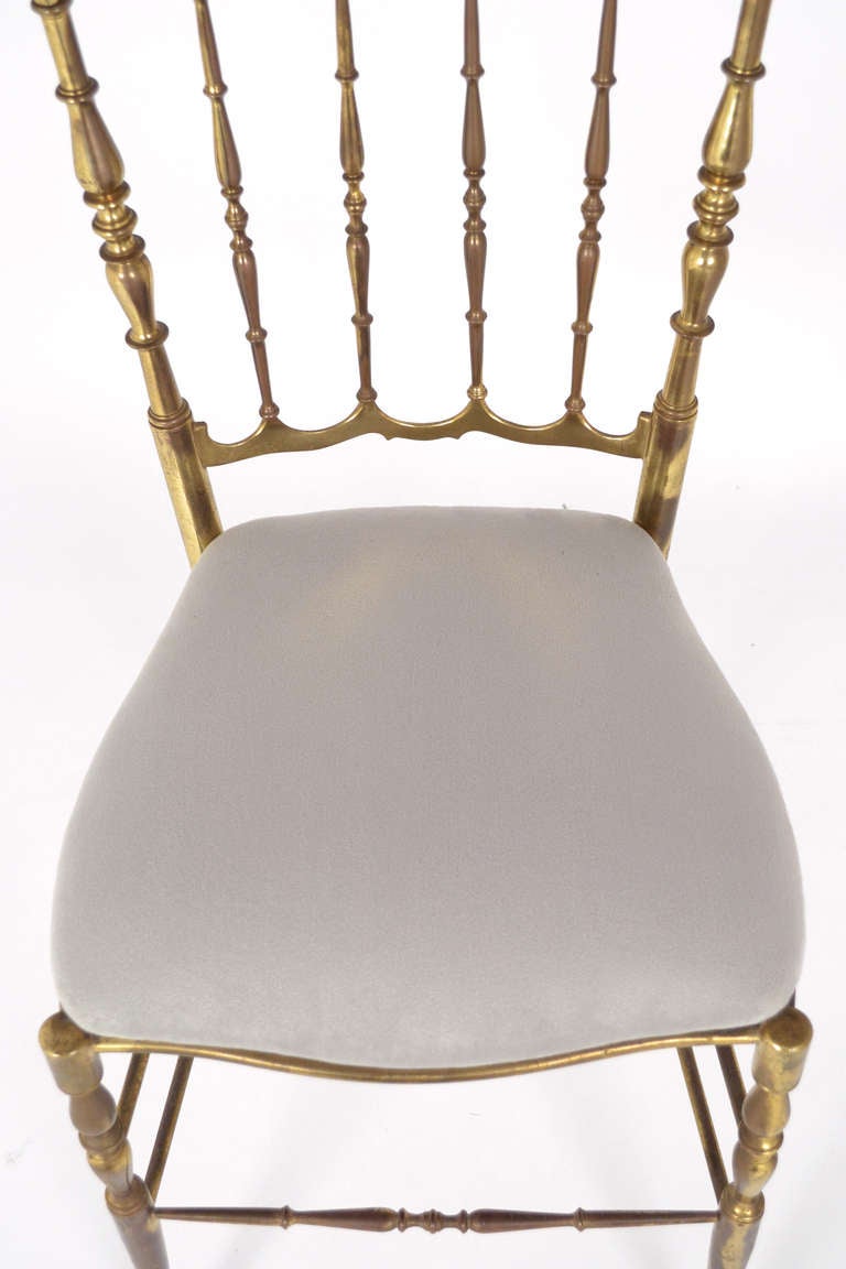 Vintage Pair of Brass Chiavari Chairs 3
