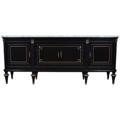 French Louis XVI Style Marble-Top Buffet French Louis XVI Style Marble-Top Buffet