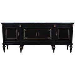 French Louis XVI Style Marble-Top Buffet