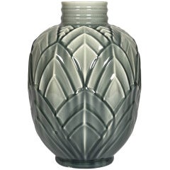 French Vallauris Art Deco Majolica Vase
