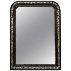 Louis Philippe Ebonized Greek Key Mirror