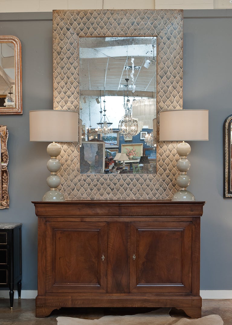 Spanish Hand Painted Fir Mirror