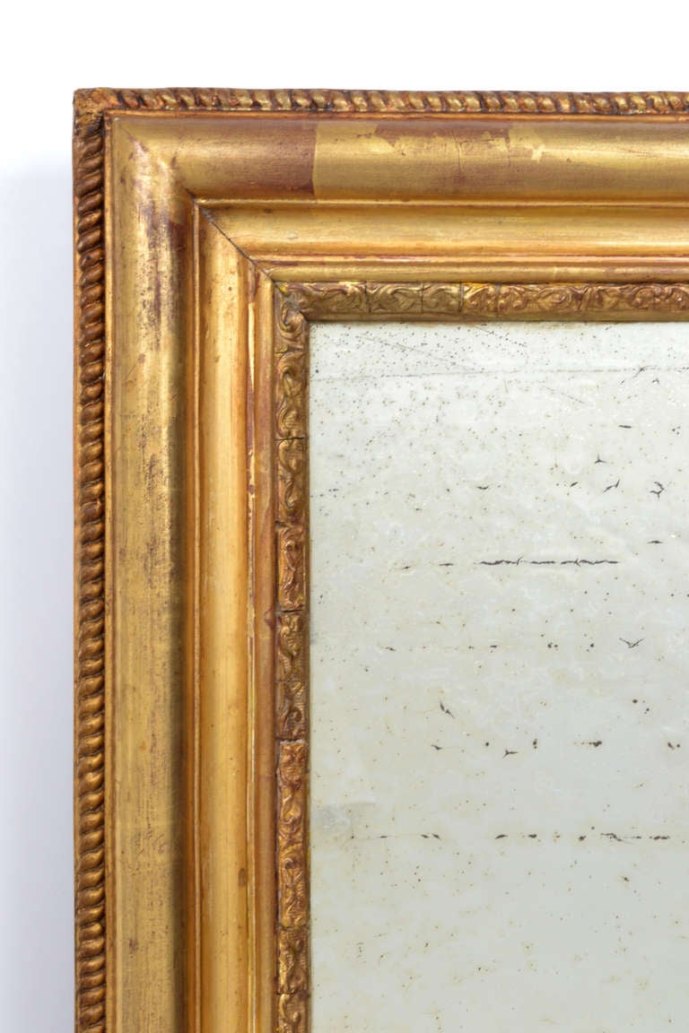 French Louis XVI Gold Leafed Mirror 1