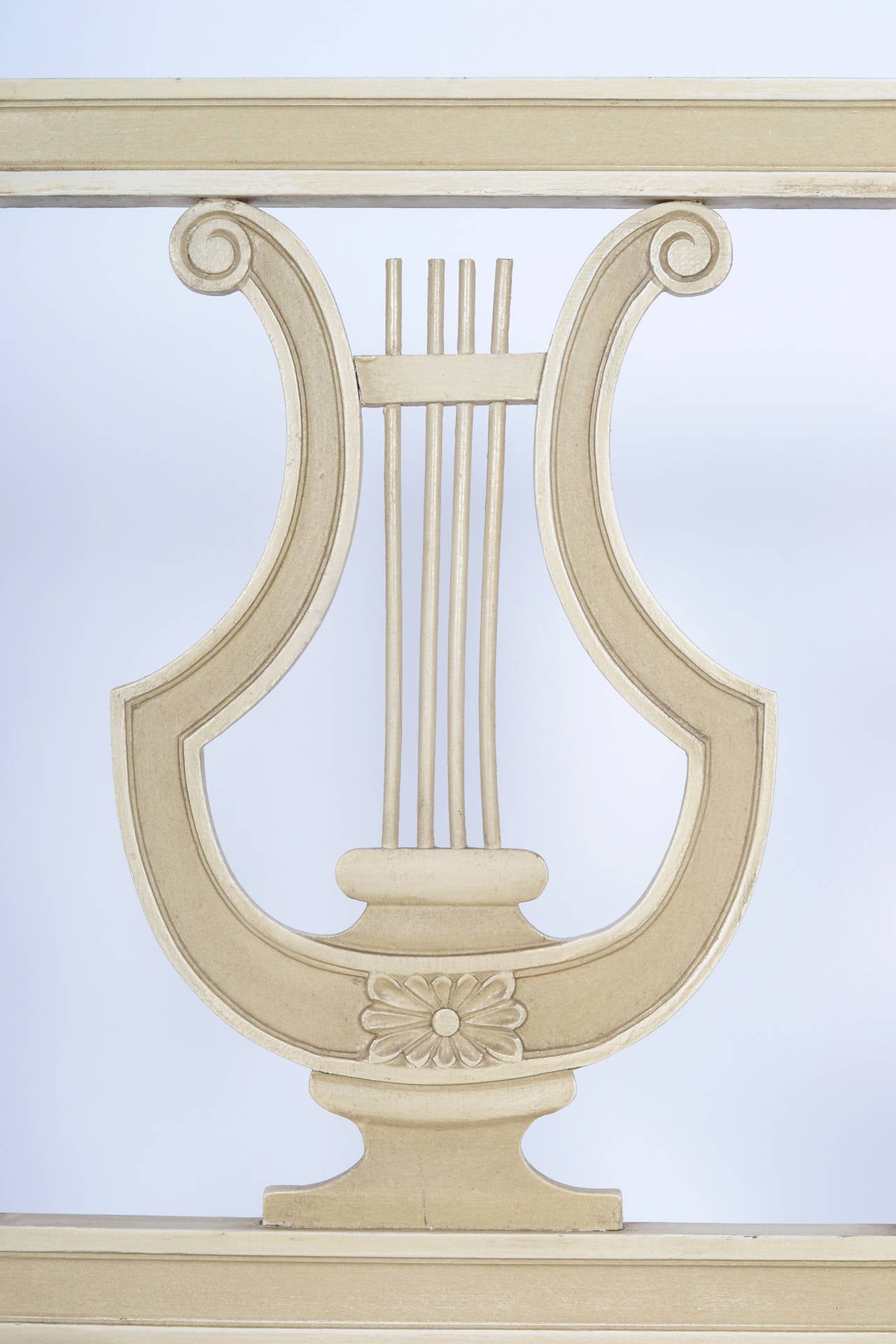 French Louis XVI Lyre Dining Chairs 4
