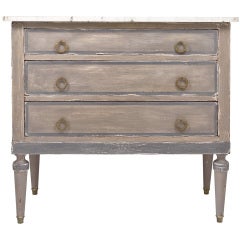 Louis XVI Marble Top Chest of Drawers