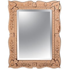 Venetian Mirror with Copper Mirror Frame