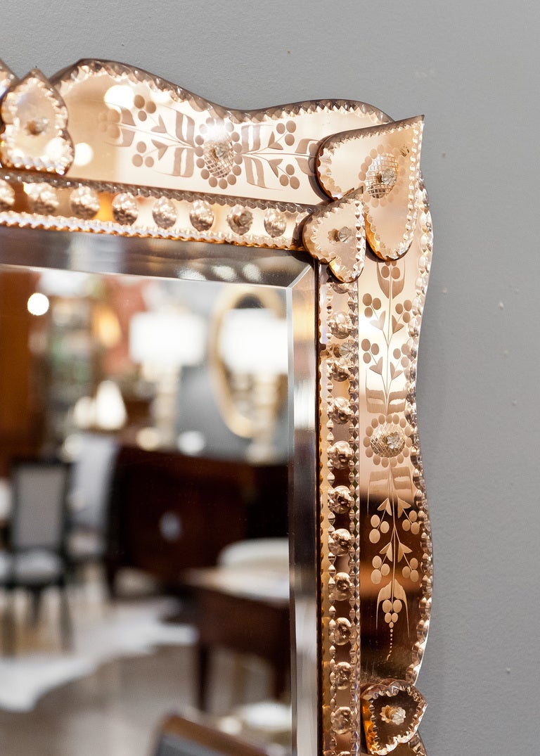 Venetian Mirror with Copper Mirror Frame 2