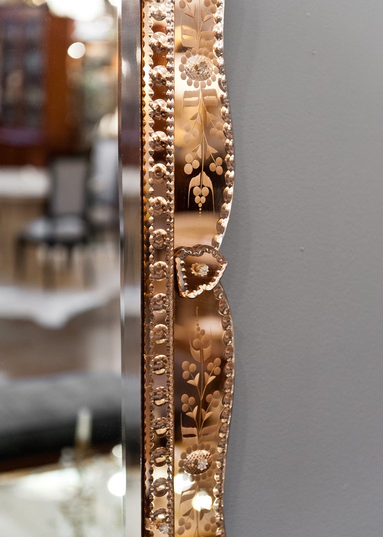 Venetian Mirror with Copper Mirror Frame 3