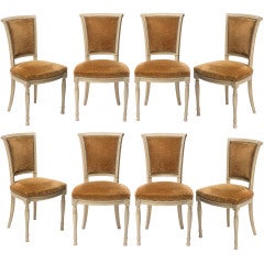 Set of 8 Directoire Style Dining Chairs