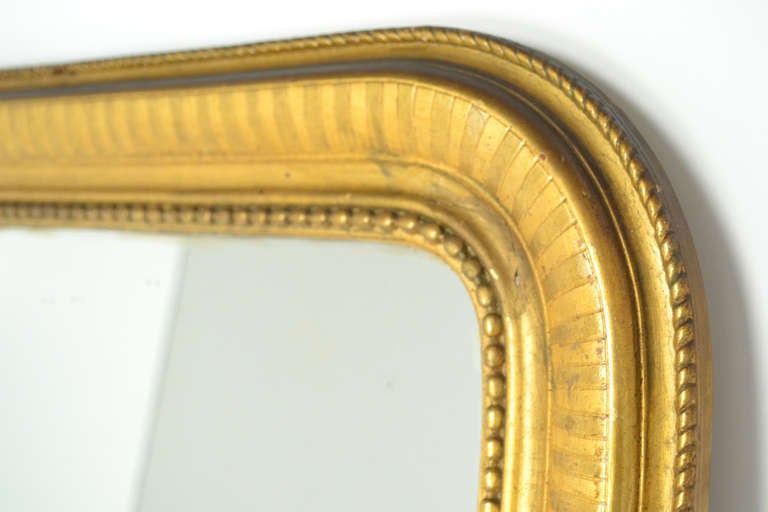 19th Century French Period Louis Philippe Gold Leaf Mirror