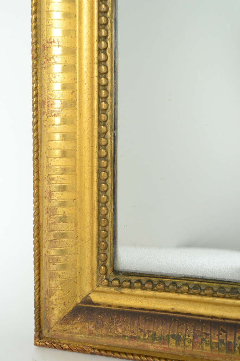 French Period Louis Philippe Gold Leaf Mirror 2