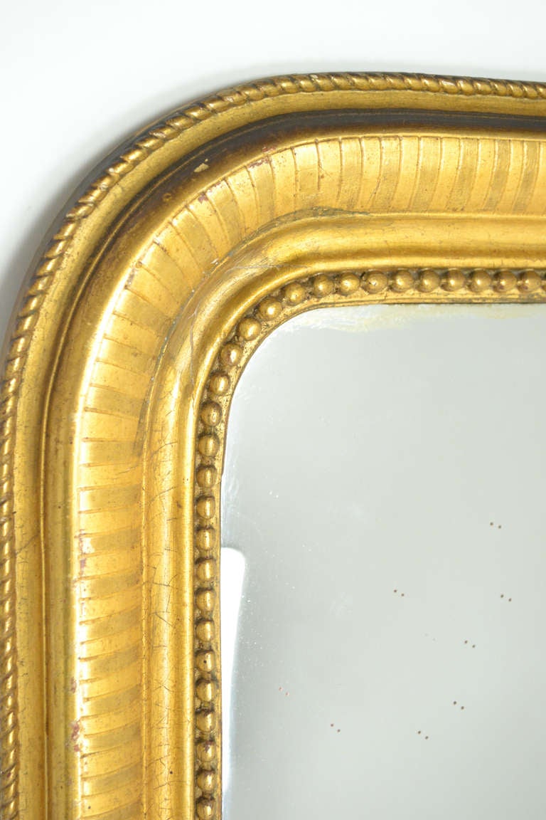 French Period Louis Philippe Gold Leaf Mirror 3