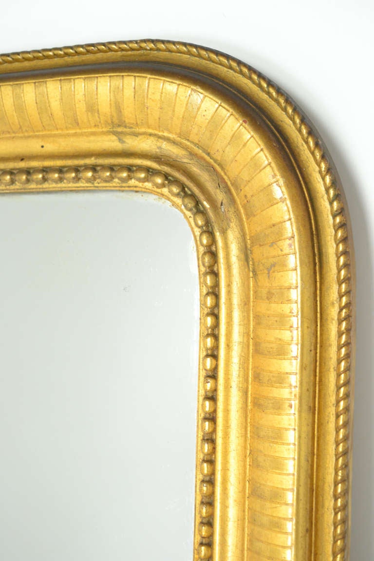 French Period Louis Philippe Gold Leaf Mirror 4