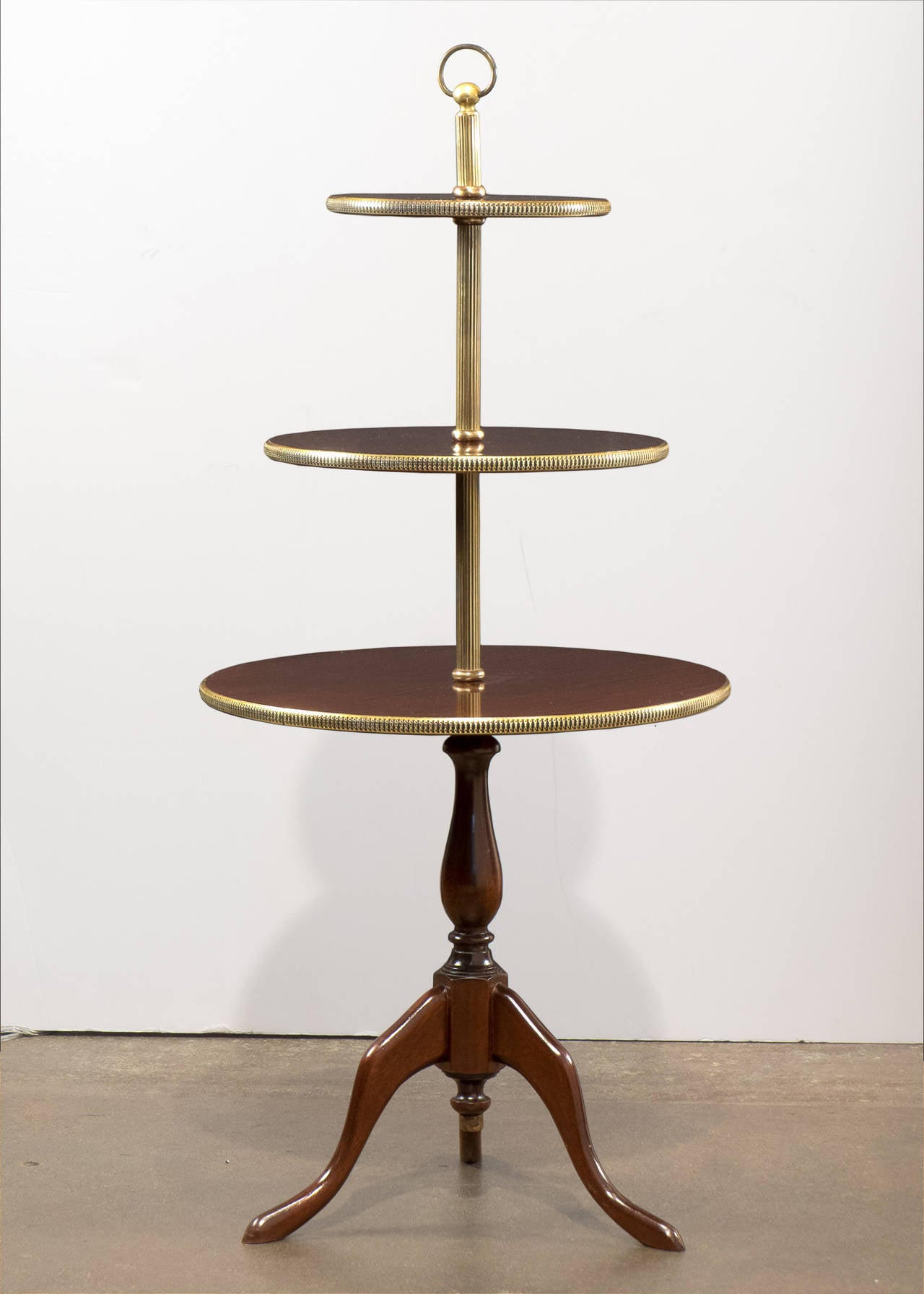 galleried top end table vintage tray pull galleried top end table vintage tray pull