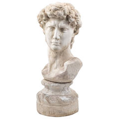 French Vintage Bust of David