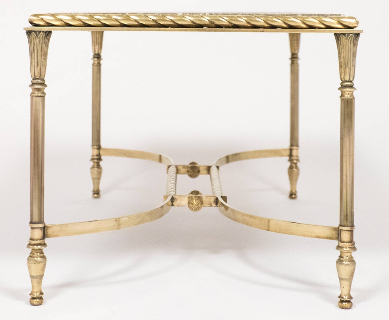 French Maison Raphael Brass Coffee Table